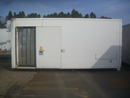 ♪千AA45♪物置♪コンテナ♪高さ有♪鍵付♪スライドドア付♪断熱材入ってる♪アルミ冷蔵箱♪