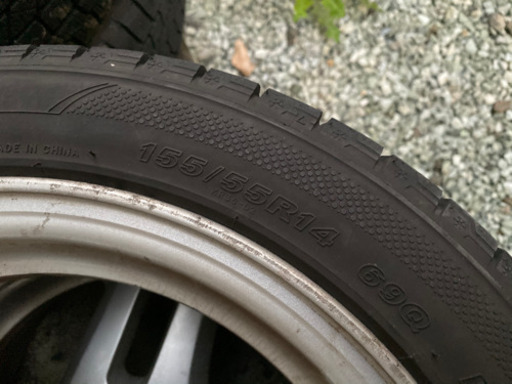 プレオ　RS 純正ホイール　スタッドレス付き