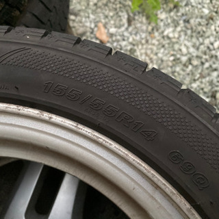 プレオ　RS 純正ホイール　スタッドレス付きの画像