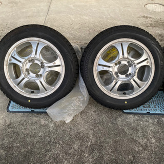 4ヶ月使用　スタッドレスタイヤ付き　ホイール マルチの画像