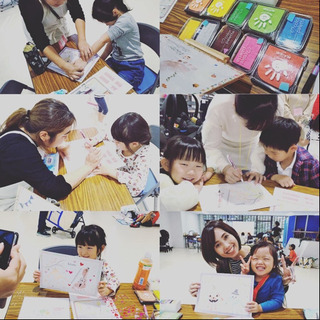 ハロウィン手形アートのワークショップにご参加くださり有難うございました❤️の画像