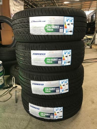 格安新品215/55/17 、タイヤ交換コミコミ、