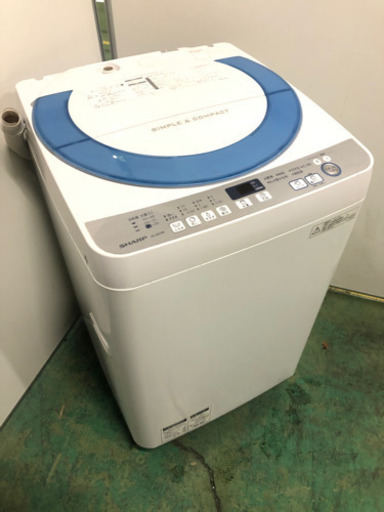 穴なし槽でカビ防止！７K大型洗濯機★シャープ　7kg★送料無料地域あり★2人暮らし、ファミリーにオススメ