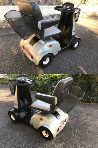 ☆彡 4輪タイプの電動車いす。セニアカー・シニアカー!!!ご近所は配達無料!!! 完全整備済み!!!程度上!!! 