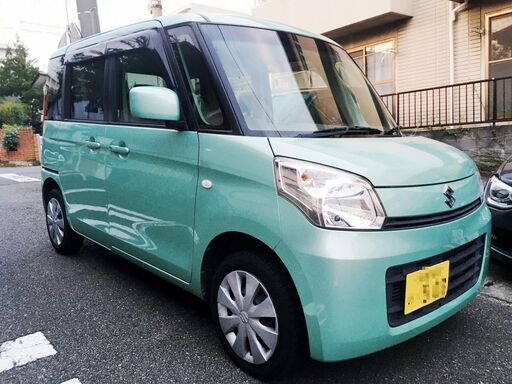 平成25年 スズキ スペーシア X MK32S 検2年3月迄 修復歴なし 緑