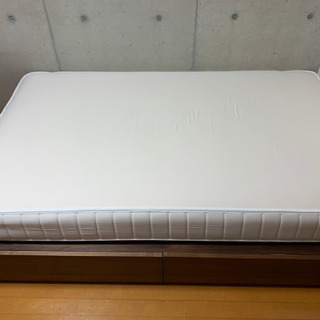 無印良品セミダブルマットレス 収納ベッド 増量タイプ・超高密度