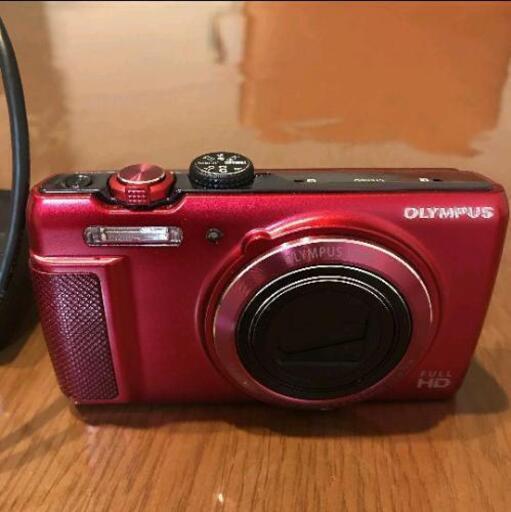 【美品】OLYMPUS デジタルカメラ SH-21 レッド 1600万画素