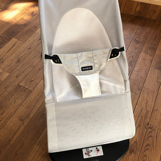ベビービョルン バウンサー グレー×ホワイト メッシュ