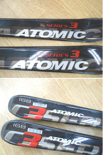 アトミック スキー板 168cm C-SERIES3 ビンディング付き ATOMIC ☆ PayPay(ペイペイ)決済可能 ☆ 札幌 清田区 平岡