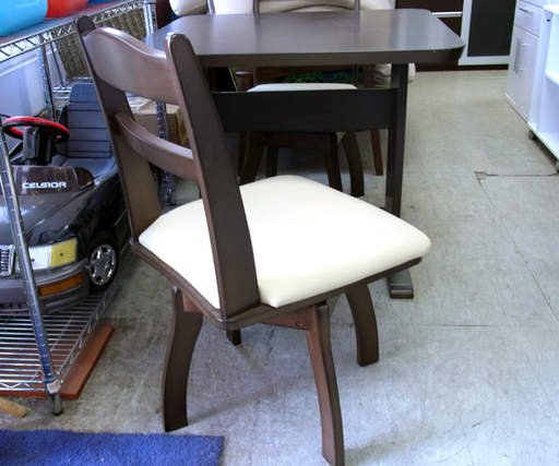南12条店 ダイニングセット 2人サイズ コンパクト 回転イス 2脚セット