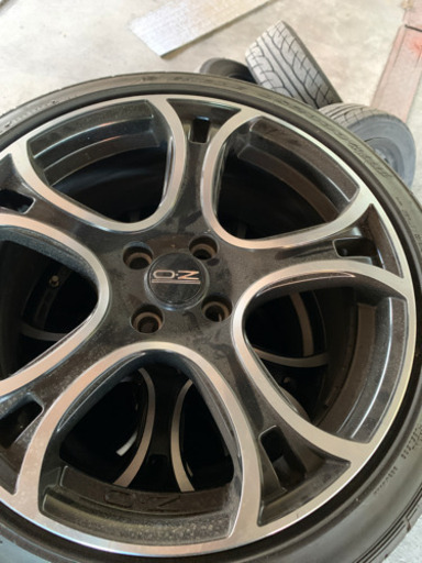 超美品　OZレーシング　バリ山　205-45-17