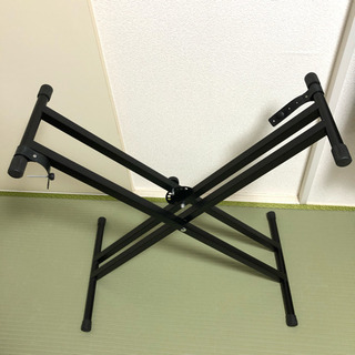 【値下げ】軽量キーボードスタンド X型ダブルレッグ 7段階高さ調整
