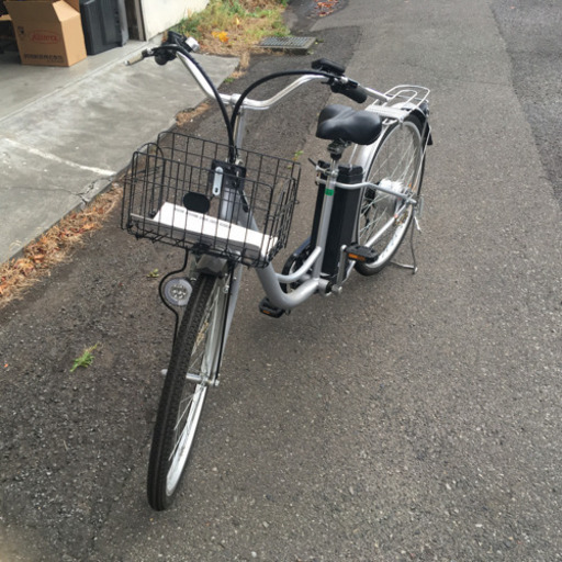 26インチ 電動アシスト自転車 シルバー 6段ギア　DCMホーマック購入
