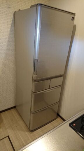 SHARPﾌﾟﾗｽﾞﾏｸﾗｽﾀｰ冷蔵庫、両開きタイプ✨412L、使用期間１週間‼️2019年制‼️保証10年付き‼️