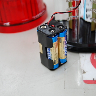 パトランプ 赤色灯 電池タイプ 回転式 単3電池  ☆ PayPay(ペイペイ)決済可能 ☆ 札幌市 清田区 平岡の画像