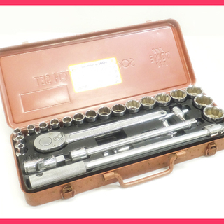 [K1027A] TONE ソケットレンチセット No.160M 26点セット 大工道具