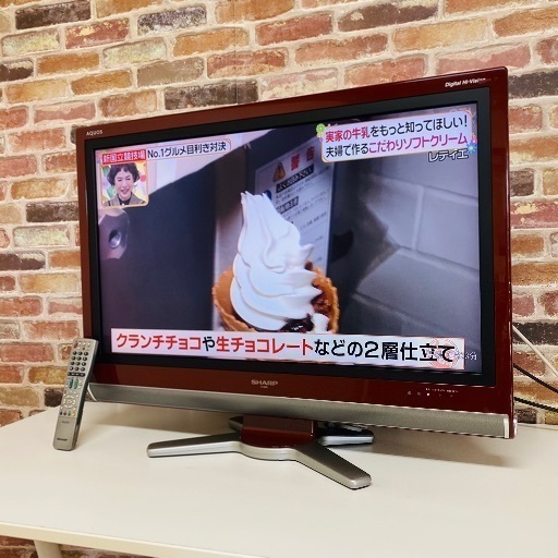 即日受渡可‍♀️ SHARP AQUOS 32V型 フルハイビジョン液晶テレビ 8000円