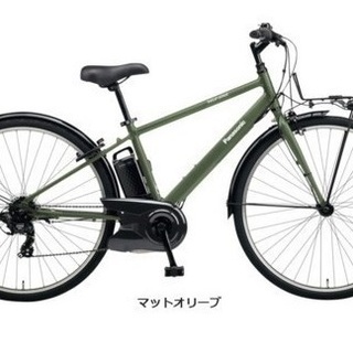 Panasonic　ベロスター　限定カラー　マットオリーブ　フロントバスケット付き