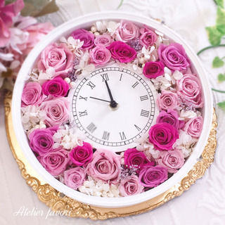 川越市ハーバリウム教室☆花時計レッスンの画像