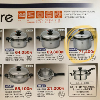CRAFTWARE 国産ステンレス鍋 23cm