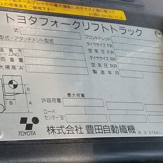 7FG25 トヨタ回転フォークリフト ロールクランプ 2.5トン 最大揚高5M タイヤ、スクラップ、チップ、鉄くず、木くず、廃プラ、産廃、ゴミ  埼玉県越谷市の画像