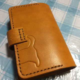 未使用 牛ヌメ革 カードホルダーの画像