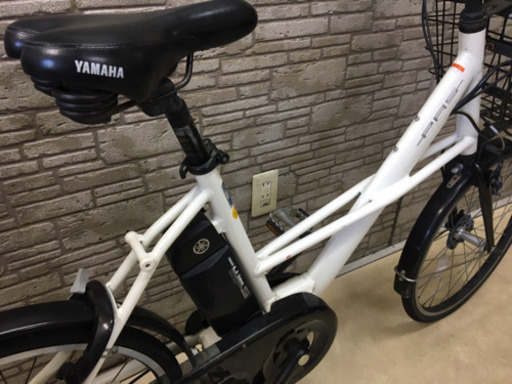東京23区配達無料  新基準  ヤマハ パスシティX 4Ah リチウム 電動自転車 中古自転車 20インチ 前後タイヤ新品