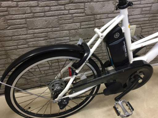 東京23区配達無料  新基準  ヤマハ パスシティX 4Ah リチウム 電動自転車 中古自転車 20インチ 前後タイヤ新品