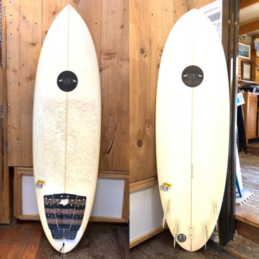 中古サーフボード　ショートボード　フィン付き