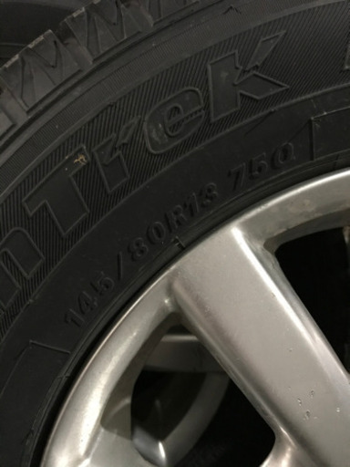 ☆ 145/80R13 スタッドレス　ホイルセット4本　軽　美品