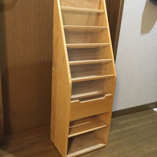 木製マガジンラック 差し上げます。