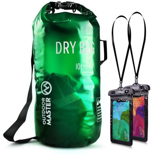 ドライバッグ　防水バッグ　5L 【グリーン】