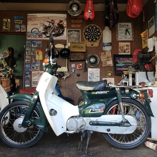 タイヤ新品☆スーパーカブ　C50　ホンダ　バイク★　愛知~全国発送！　近場送安　実働 車体　カブ　モンキー　ダックスの画像