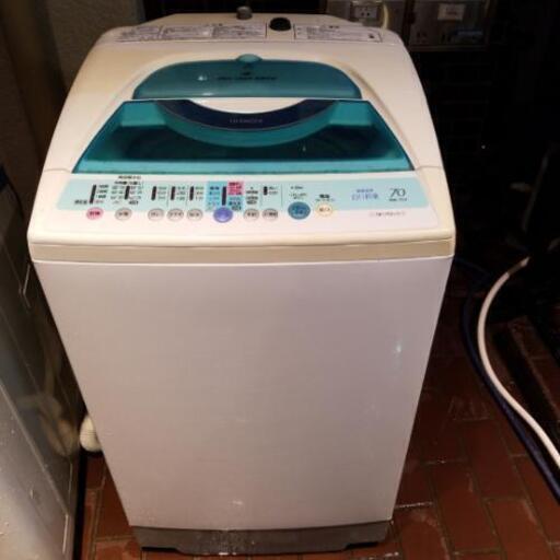 激安 日立 7.0キロ 洗濯機 動作品 中古 2004年式