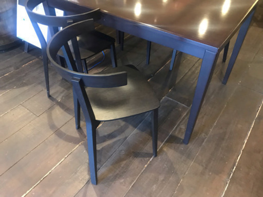 5点セット ダイニングセット テーブル×1 椅子×4 送料無料】 4人用 ダイニングテーブルセット 5点 LUGA ルーガ (幅 