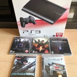 値下げ‼️プレステ3 ゲーム本体　ソフト5本付きの画像