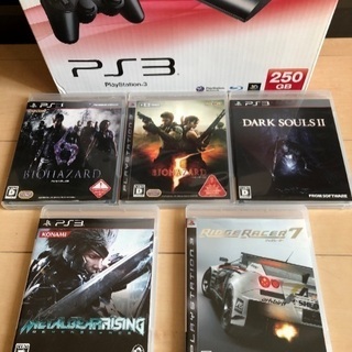 値下げ‼️プレステ3 ゲーム本体　ソフト5本付きの画像