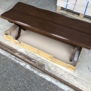 新品110サイズダイニングベンチBR色