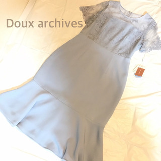 Doux archives ドレスワンピース(サックス)