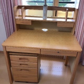 【中古】学習机 イス セット
