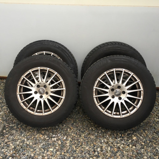 【値下げ】OZ アルミホイール17インチ　スタッドレスタイヤ付