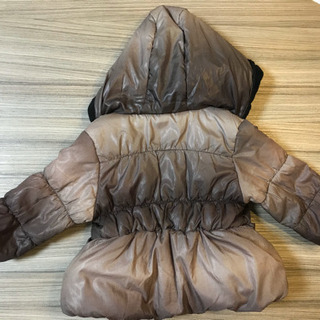 ベビー　中綿ジャンパー 80 ブラウンの画像