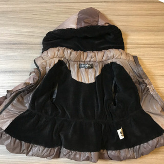 ベビー　中綿ジャンパー 80 ブラウンの画像