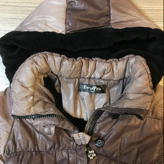 ベビー　中綿ジャンパー 80 ブラウンの画像