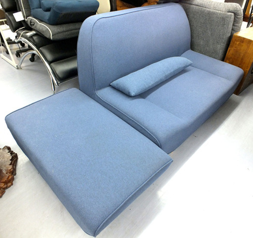 北欧 2人掛け コンパクト 二人掛け  一人掛け カウチソファー ソファ  モダン Ruhe  青 ネイビー ￥18,800-