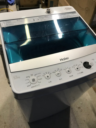 ハイアール洗濯機5.5kg 2018年　少し訳あり 動作問題無し