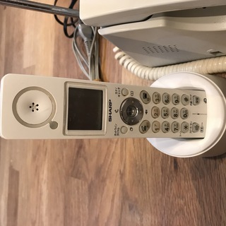 値下☆シャープ・ファックス電話機-子機1台付き　ユーズドです。の画像