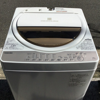 2997 東芝 全自動洗濯機 6kg AW-6G5(W) 2017年製