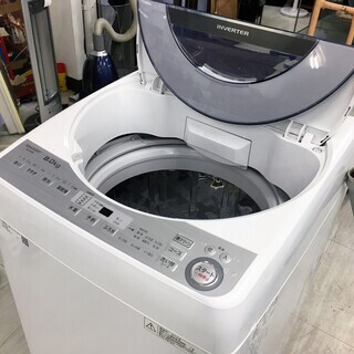 シャープ8.0K DDモーター洗濯機2018年製分解クリーニング済み！！！
