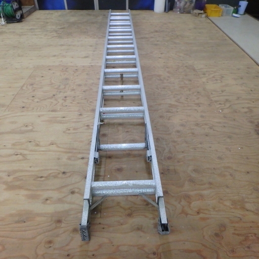 ハセガワ 2連梯子 HC2-71 全長 7180mm 7ｍ 長谷川 はしご アルミ 高所作業 掃除 軽量 ステップ台 窓ふき 大工 屋根 工事 工具 道具 電動工具 DIY 中古品 宮城